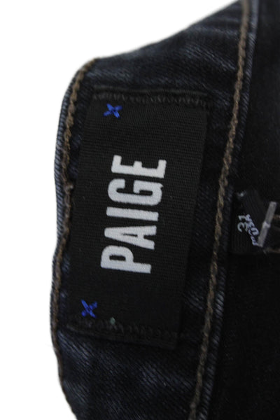 Paige Black Label Mens Croft Dark Wash Mid Rise Skinny Jeans Blue Size 31