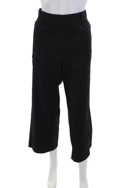 Elliott Lauren Womens Two Pocket Mid-Rise Straight Leg Pants Black Size 10