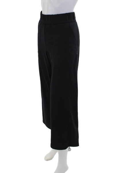Elliott Lauren Womens Two Pocket Mid-Rise Straight Leg Pants Black Size 10
