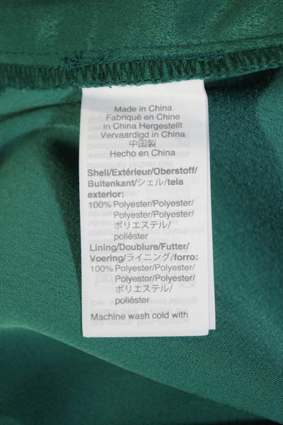 J Crew Womens Sleeveless Open Backed Detail Wide Legged Jumpsuit Green Size 6