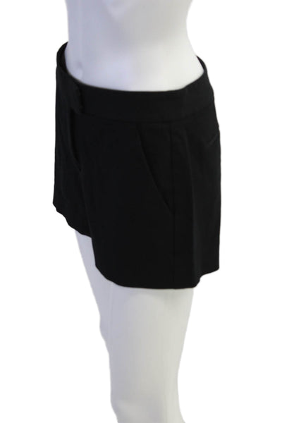 Theory Womens Tailored Fitted Zip Fly Casual Shorts Black Size 28