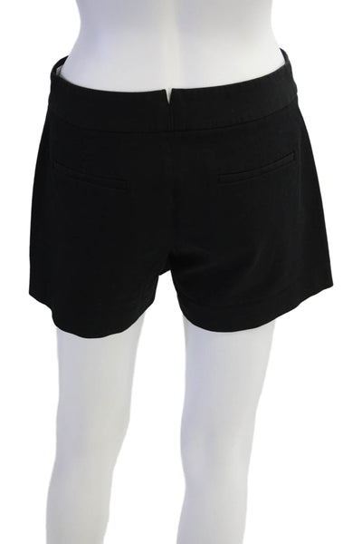 Theory Womens Tailored Fitted Zip Fly Casual Shorts Black Size 28