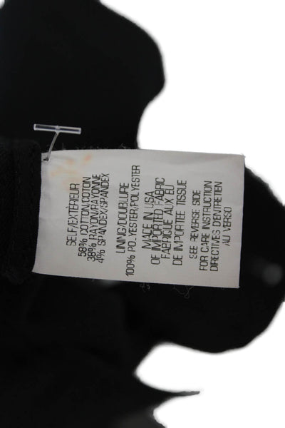 Theory Womens Tailored Fitted Zip Fly Casual Shorts Black Size 28