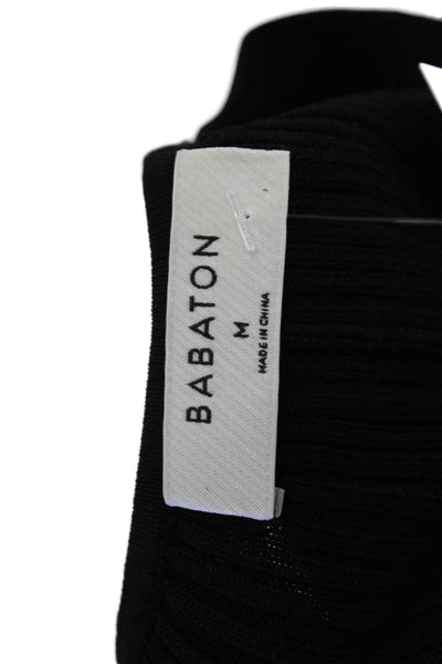 Babaton Womens Stretch Sleeveless Casual Pullover Midi Dress Black Size M