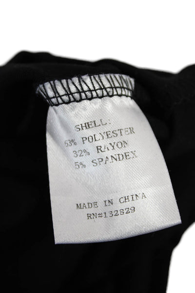 Superdown Womens Back Zip Sleeveless High Neck Mini Sheath Dress Black Size 2XS