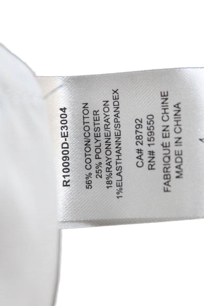 Renuar Womens Cotton Blend Crystal Detail High-Rise Skinny Jeans Gray Size 10