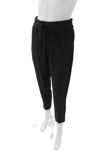 Rag & Bone Womens Silk Elasticated Drawstring Pants Black Size XS