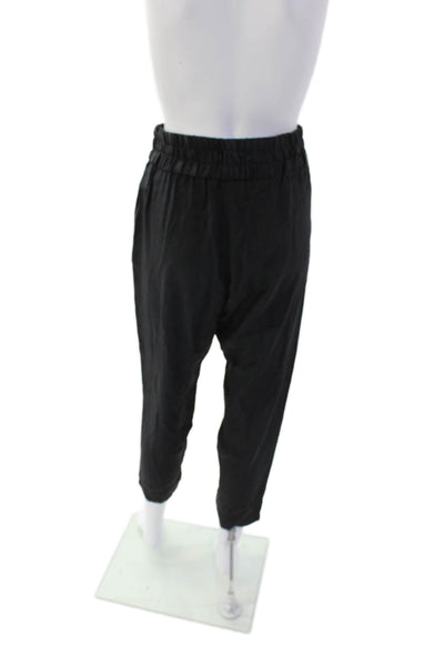 Rag & Bone Womens Silk Elasticated Drawstring Pants Black Size XS