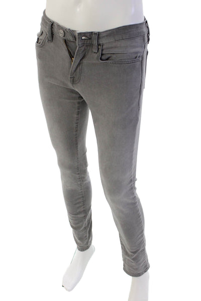 Frame Mens Zipper Fly L Homme Slim Cut Ankle Jeans Gray Denim Size 29