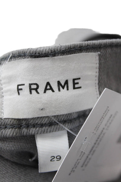 Frame Mens Zipper Fly L Homme Slim Cut Ankle Jeans Gray Denim Size 29