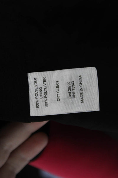 Rachel Zoe Womens Notched Collar Long Sleeve Open Front Blazer Pink Size L