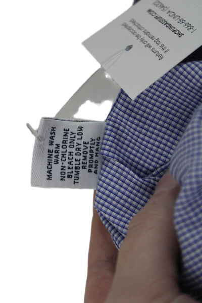 Brooks Brothers Mens Cotton Checkered Collared Button-Down Shirt Blue Size 32/33
