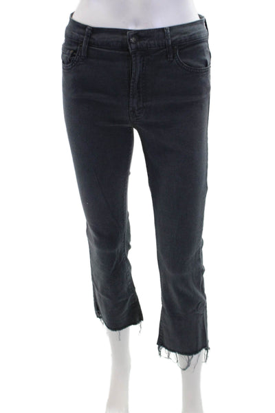 Mother Womens Cotton Blend Mid-Rise Five Pocket Skinny Jeans Blue Size 27