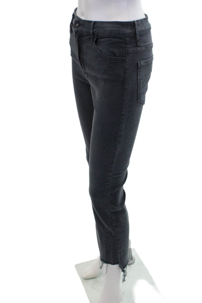 Mother Womens Cotton Blend Mid-Rise Five Pocket Skinny Jeans Blue Size 27