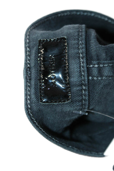Mother Womens Cotton Blend Mid-Rise Five Pocket Skinny Jeans Blue Size 27