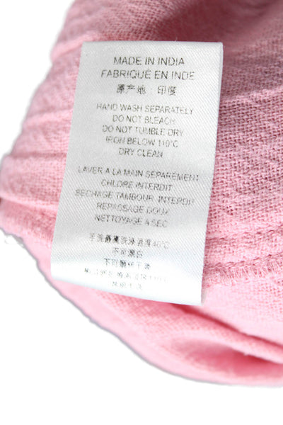 IRO Womens Cotton Belted Four Pocket High-Rise Tapered Pants Pink Size 38