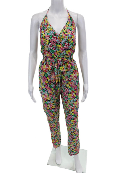 Yumi Kim Womens Spaghetti Strap Wrap Waist Jumpsuit Multicolor Size XS