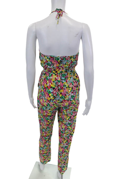 Yumi Kim Womens Spaghetti Strap Wrap Waist Jumpsuit Multicolor Size XS