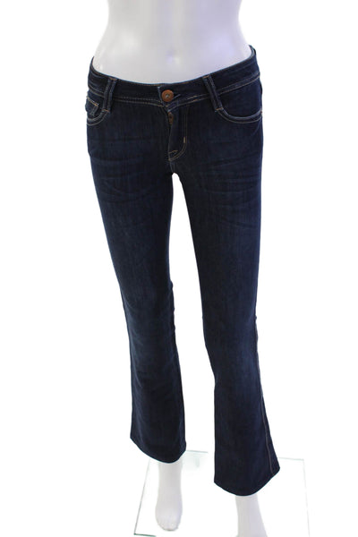 DL1961 Womens Cotton Dark Wash Mid Rise Bootcut Jeans Blue Size 24