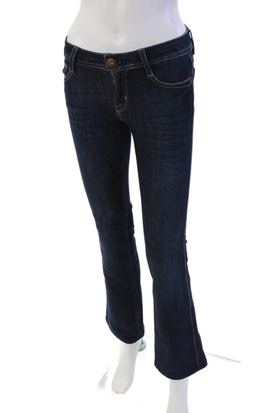 DL1961 Womens Cotton Dark Wash Mid Rise Bootcut Jeans Blue Size 24