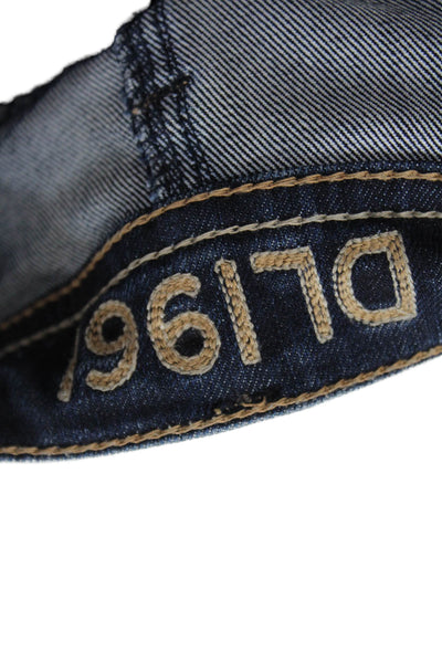 DL1961 Womens Cotton Dark Wash Mid Rise Bootcut Jeans Blue Size 24