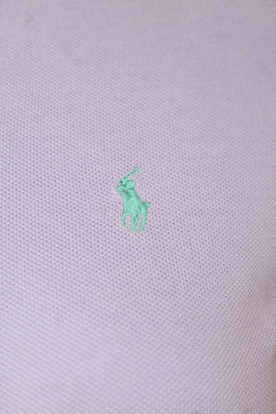 Ralph Lauren Blue Label Womens Short Sleeve Slim Fit Polo Shirt Purple Size S