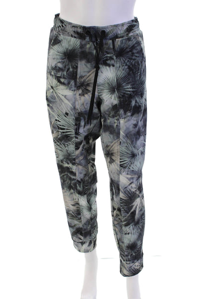 Cambio Women's Drawstring Wasist Pockets Tapered Leg Jogger Pants Black Size 42
