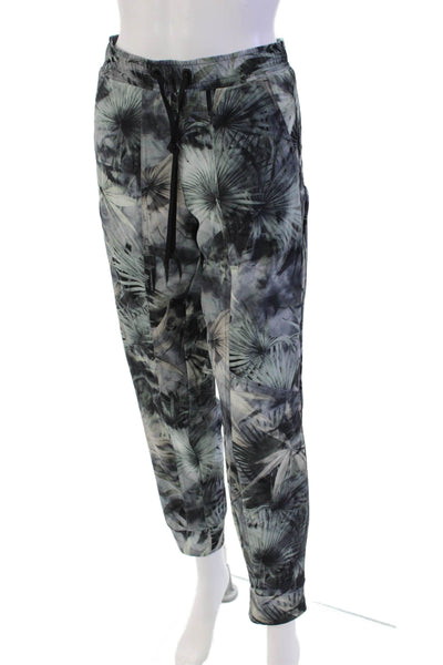 Cambio Women's Drawstring Wasist Pockets Tapered Leg Jogger Pants Black Size 42