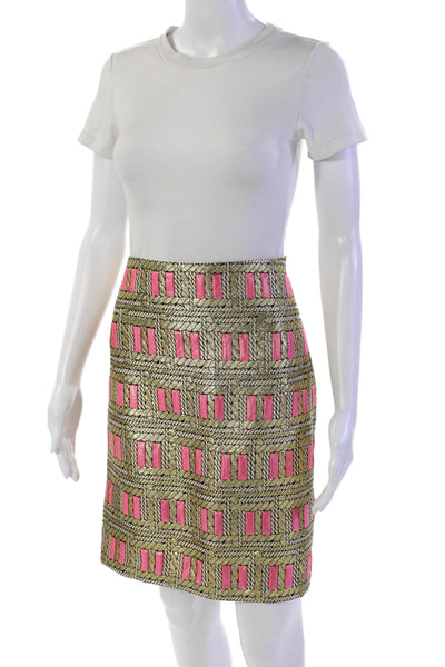 J. Mclaughlin Women's Hook Closure Lined Abstract Print Mini Skirt Size 12