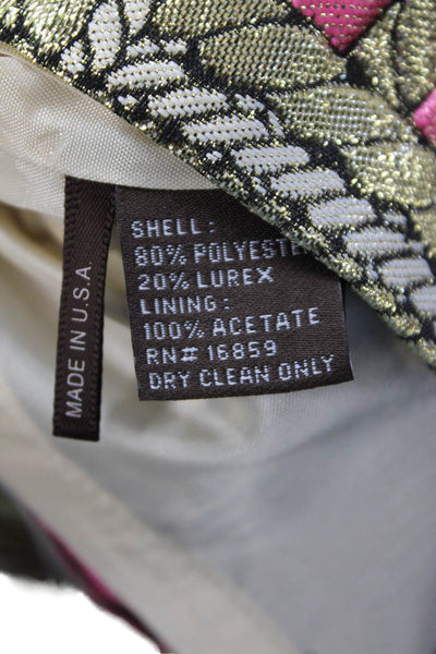J. Mclaughlin Women's Hook Closure Lined Abstract Print Mini Skirt Size 12
