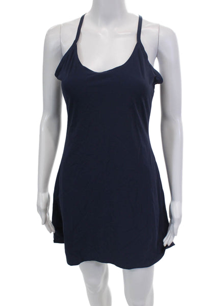 Outdoor Voices Womens Short Spaghetti Strap Workout Dress Blue Size S