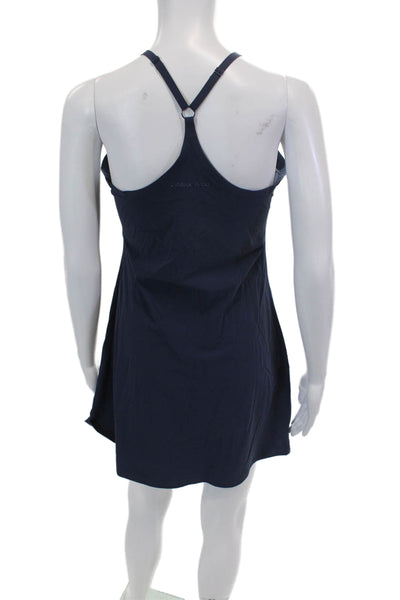 Outdoor Voices Womens Short Spaghetti Strap Workout Dress Blue Size S