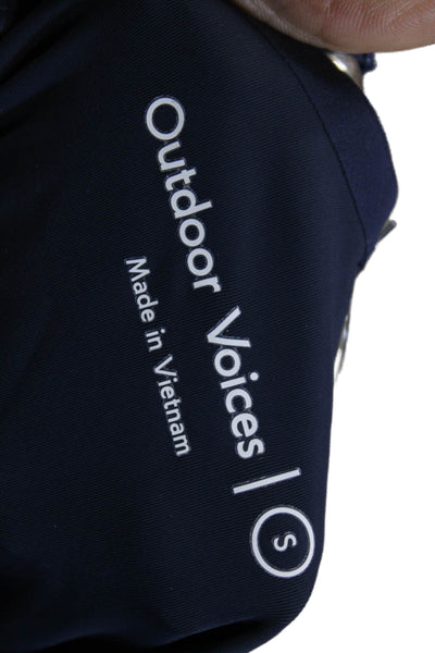 Outdoor Voices Womens Short Spaghetti Strap Workout Dress Blue Size S