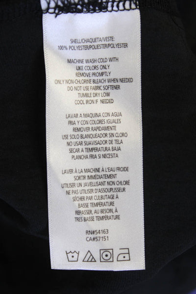 Calvin Klein Jeans Womens Scoop Neck Boxy Lightweight Tank Top Black Size Large