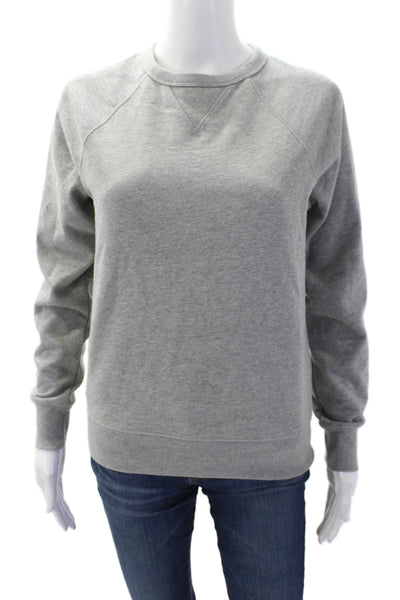 Everlane Womens Cotton Crew Neck Pullover Sweatshirt Top Gray Size XXXS