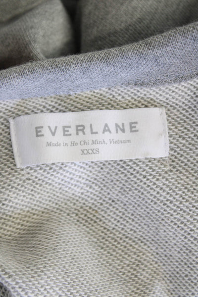 Everlane Womens Cotton Crew Neck Pullover Sweatshirt Top Gray Size XXXS