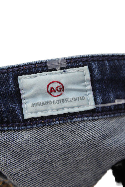 AG Adriano Goldschmied Womens Cotton The Stevie Roll Up Jeans Blue Size 31
