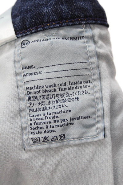 AG Adriano Goldschmied Womens Cotton The Stevie Roll Up Jeans Blue Size 31