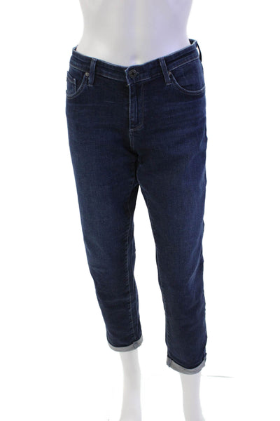 AG Adriano Goldschmied Womens Cotton The Stilt Roll Up Jeans Blue Size 31