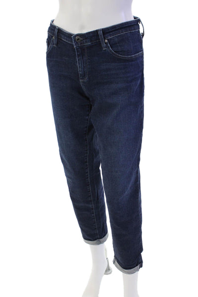 AG Adriano Goldschmied Womens Cotton The Stilt Roll Up Jeans Blue Size 31