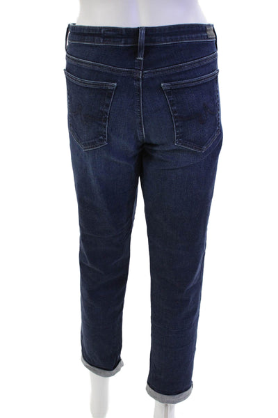 AG Adriano Goldschmied Womens Cotton The Stilt Roll Up Jeans Blue Size 31