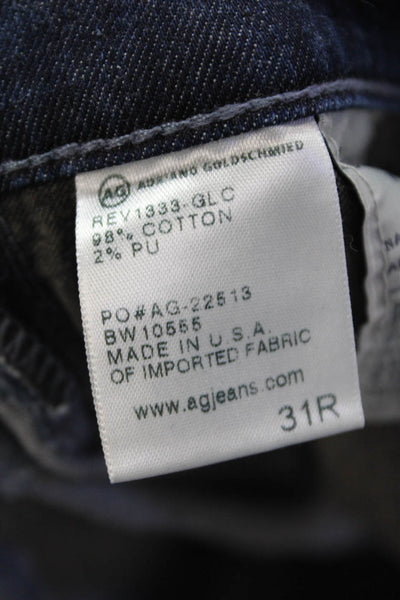 AG Adriano Goldschmied Womens Cotton The Stilt Roll Up Jeans Blue Size 31