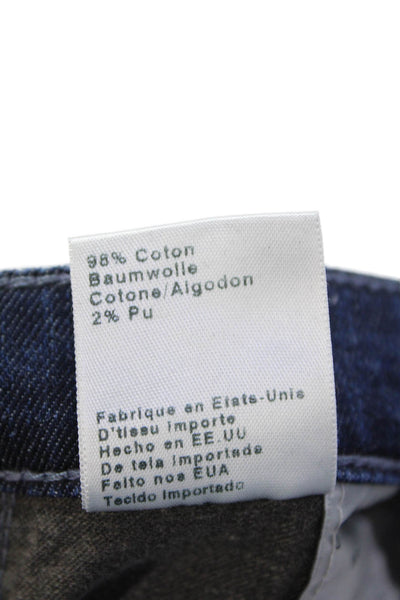 AG Adriano Goldschmied Womens Cotton The Stilt Roll Up Jeans Blue Size 31