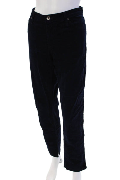AG Adriano Goldschmied Womens Cotton Corduroy Slim Fit Jeans Blue Size 32
