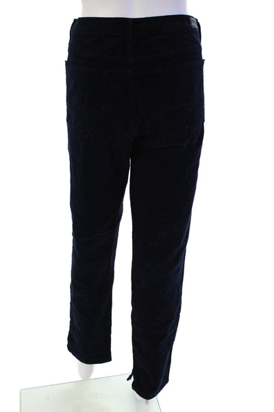 AG Adriano Goldschmied Womens Cotton Corduroy Slim Fit Jeans Blue Size 32