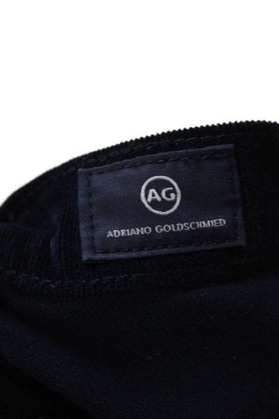 AG Adriano Goldschmied Womens Cotton Corduroy Slim Fit Jeans Blue Size 32