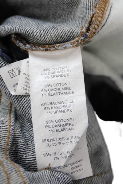 Point Sur Denim Womens Cotton Mid Rise Five Pocket Casual Jeans Blue Size 28