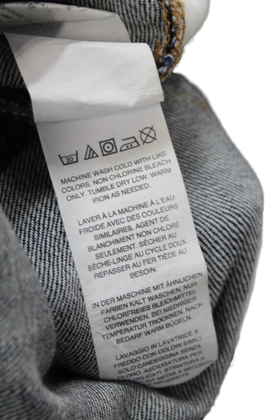 Point Sur Denim Womens Cotton Mid Rise Five Pocket Casual Jeans Blue Size 28