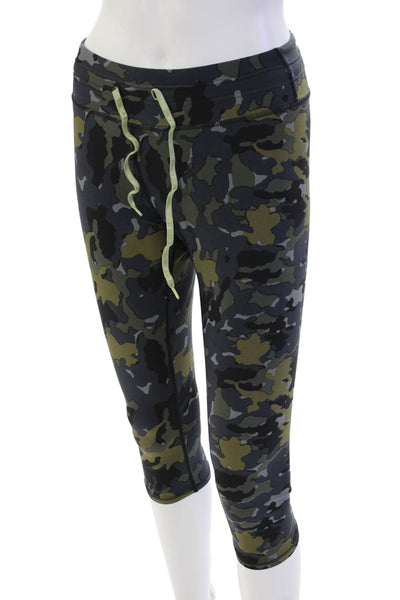 The Upside Womens Midrise Fitted Workout Two Piece Camouflage Legging Set Size S