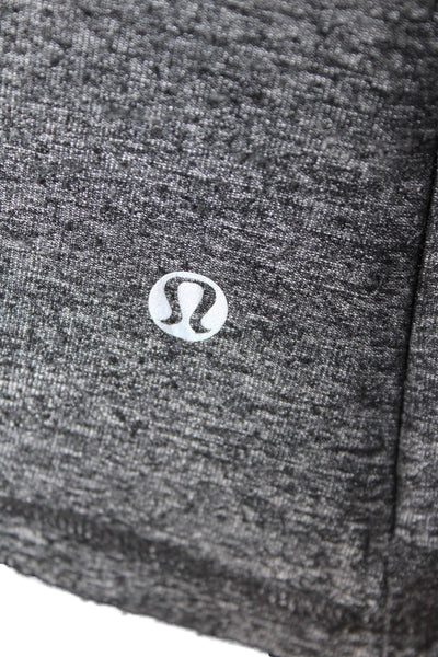 Lululemon Women's Round Neck Long Sleeves Fitted Workout Top Gray Size S